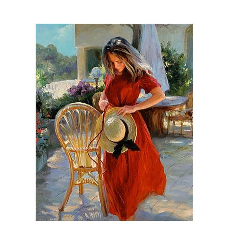 Paint by Numbers - Young Girl on the Terrace