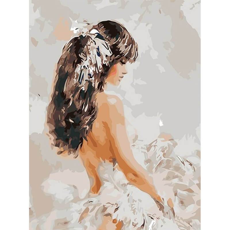 Paint by Numbers - Young Lady in Wedding Dress