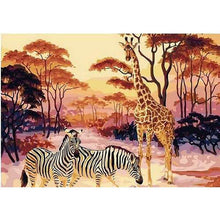 Load image into Gallery viewer, Paint by Numbers - Zebra Giraffe
