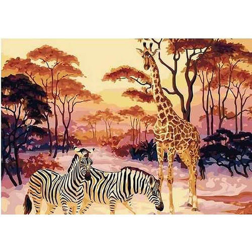 Paint by Numbers - Zebra Giraffe